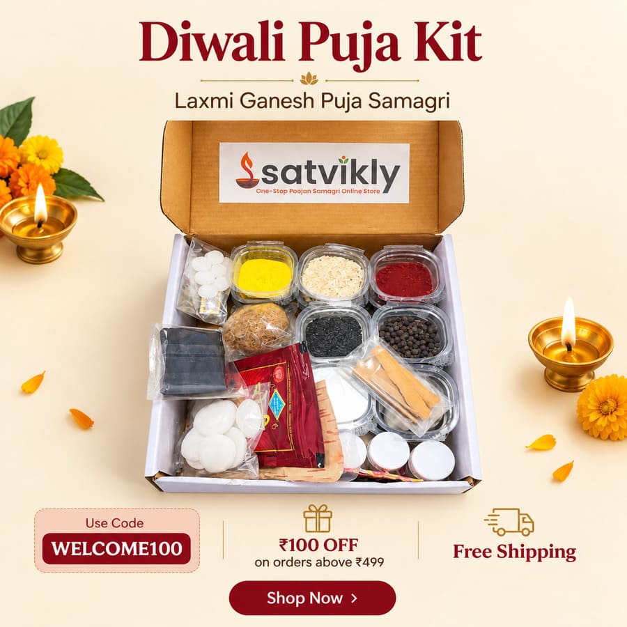 Festive Diwali Puja Kit with ritual essentials