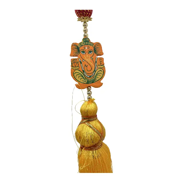 Traditional Ganesh Hanging with Beads and Tassels36