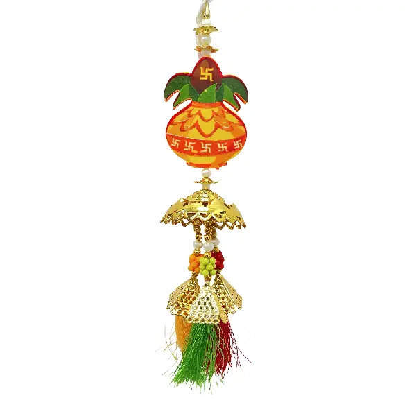 Traditional toran with Kalash Swastik and Ganesha13
