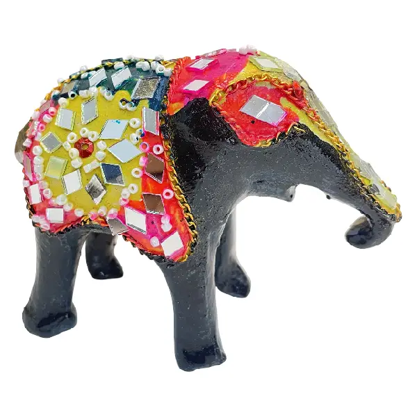 Mosaic Elephant Family Decorative Set4