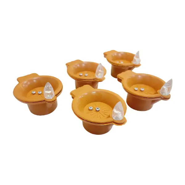 Water Sensor LED Light Diyas - Flameless & Smokeless (Pack of 12)1
