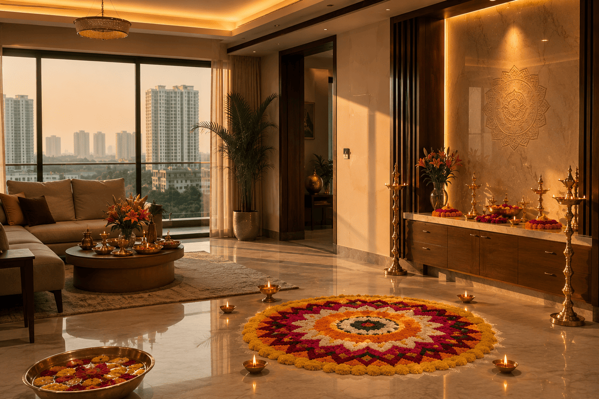 Lakshmi Puja arrangement in Noida