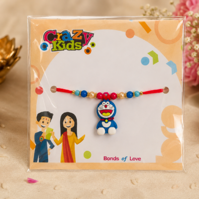Crazy Kids Doraemon Cartoon Rakhi for Kids