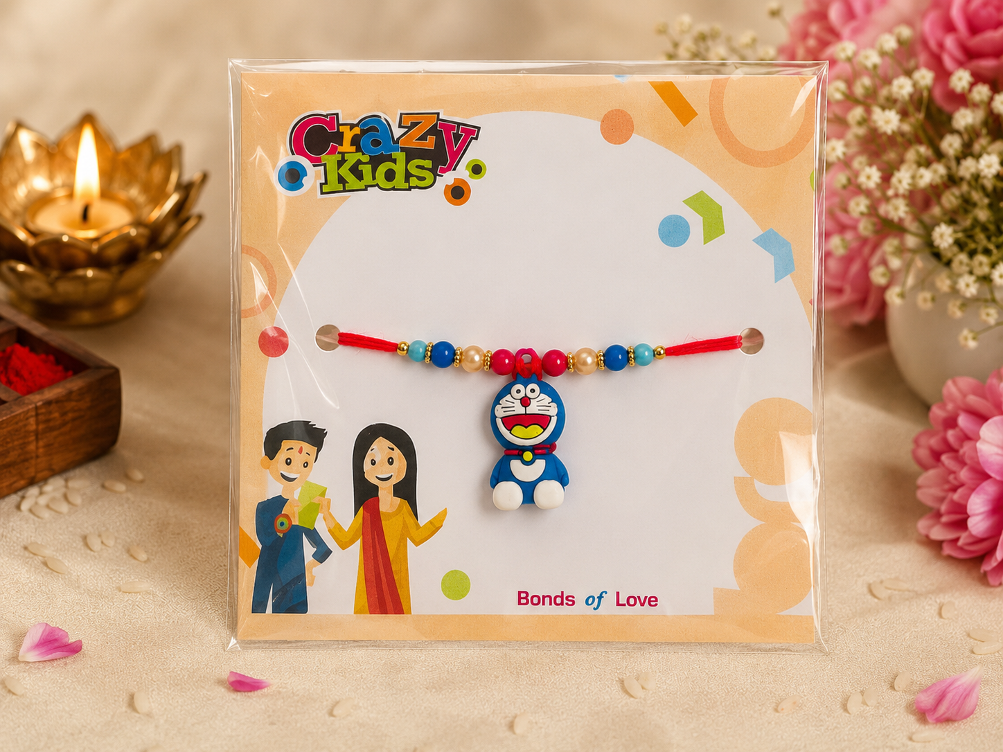 Crazy Kids Doraemon Cartoon Rakhi for Kids Crazy Kids Doraemon Cartoon Rakhi for Kids