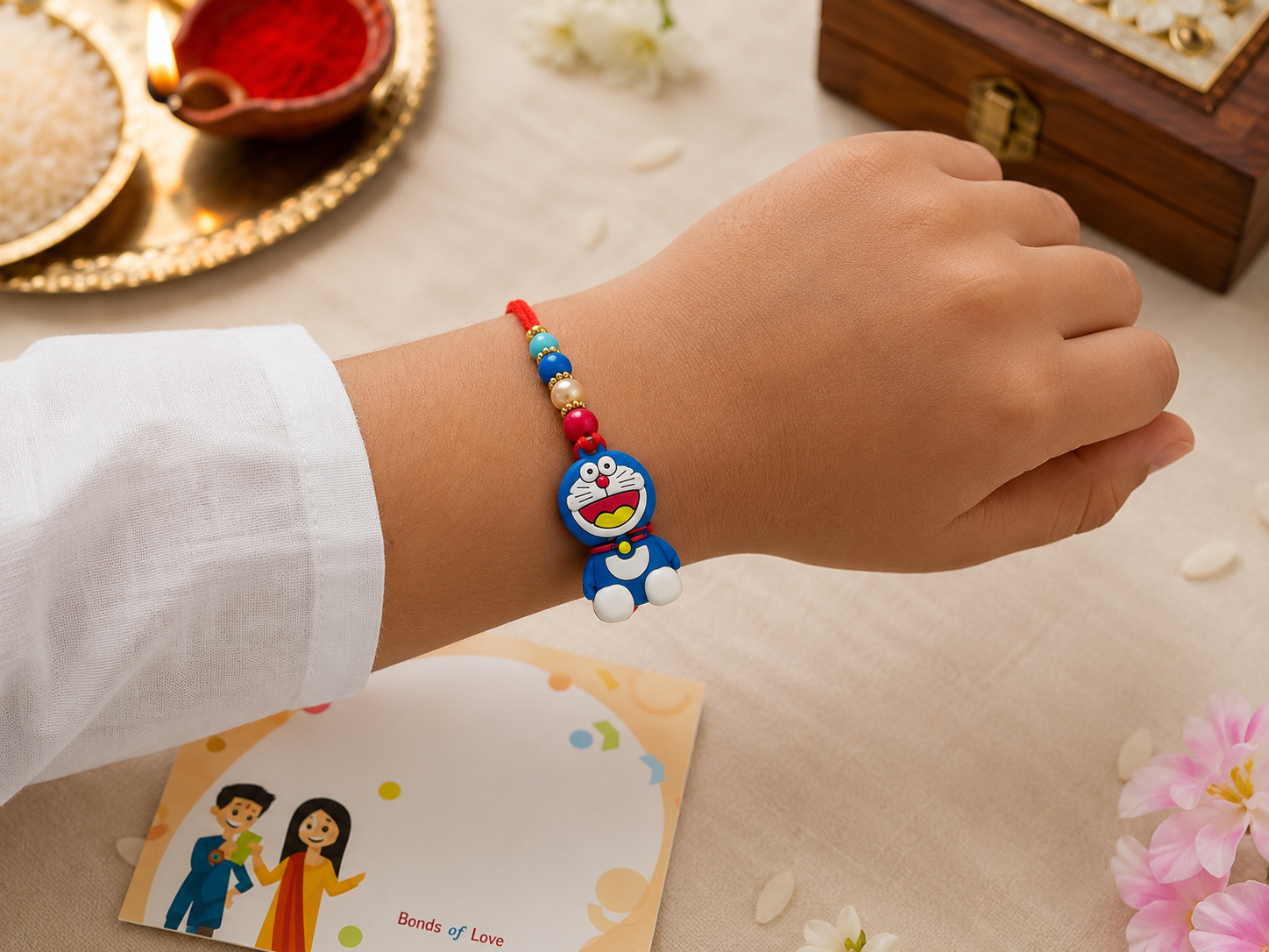 Crazy Kids Doraemon Cartoon Rakhi for Kids1 Crazy Kids Doraemon Cartoon Rakhi for Kids