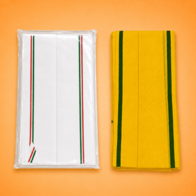 Gamcha (White and Yellow)