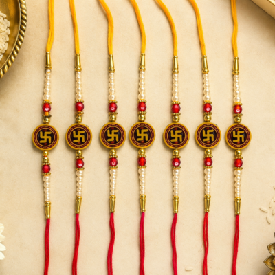 Religious Swastik Mauli Thread Rakhi