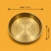 Plain Brass Plate for Pooja, Prasad & Traditional Rituals view 3