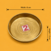 Plain Brass Plate for Pooja, Prasad & Traditional Rituals view 4