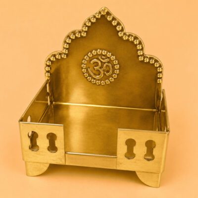 Premium Brass (Pital) Singhasan for God Idols Pooja Mandir Throne