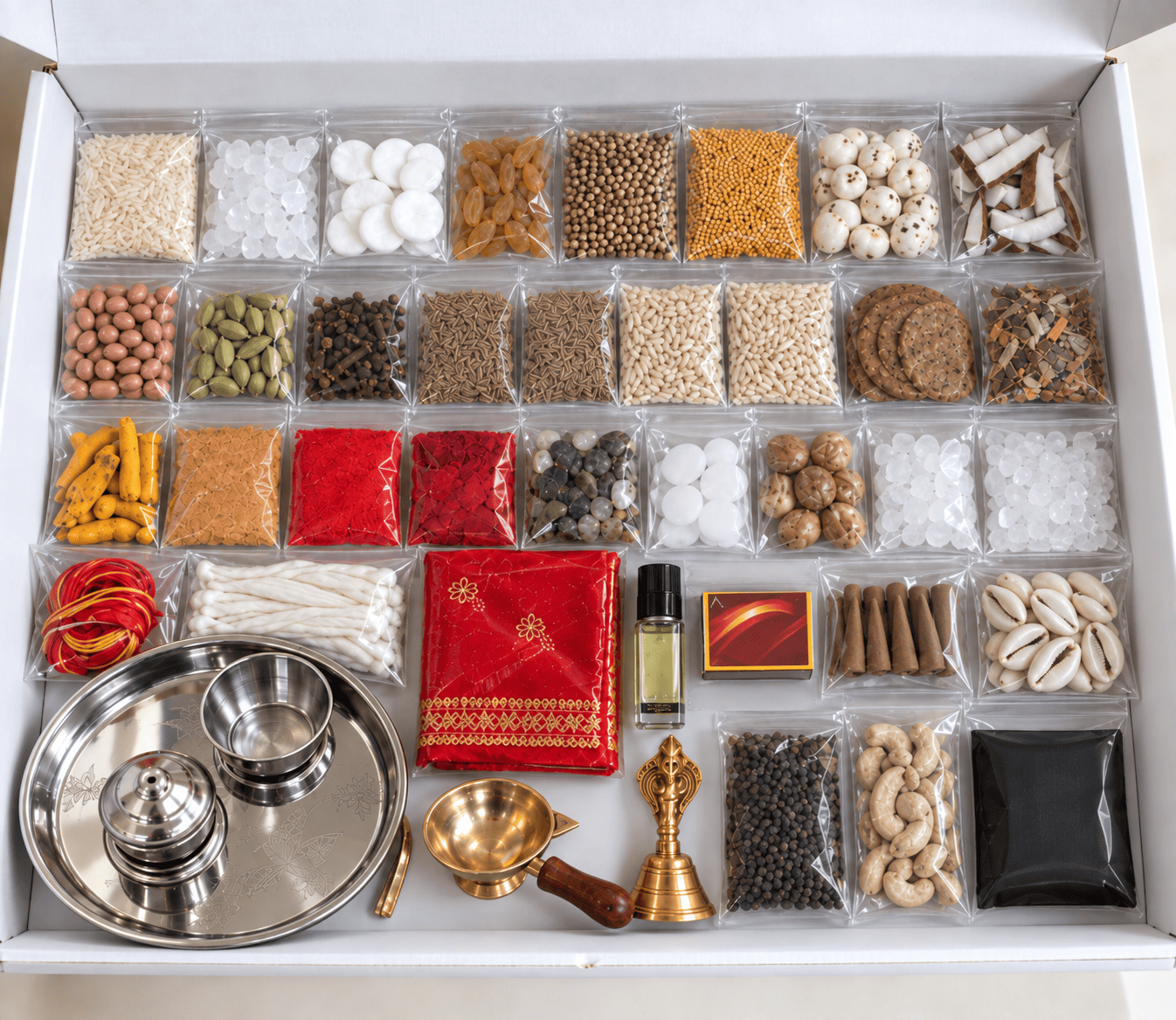 Diwali Puja Kit with traditional Lakshmi Puja samagri